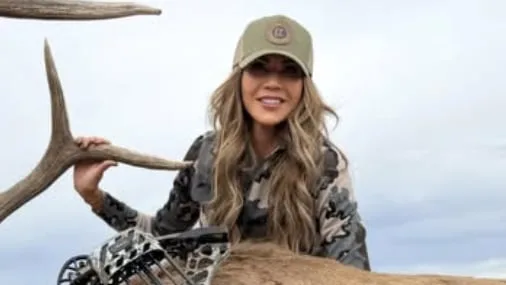 ICE Barbie Mugs for Trophy Shot With Latest Animal She Killed