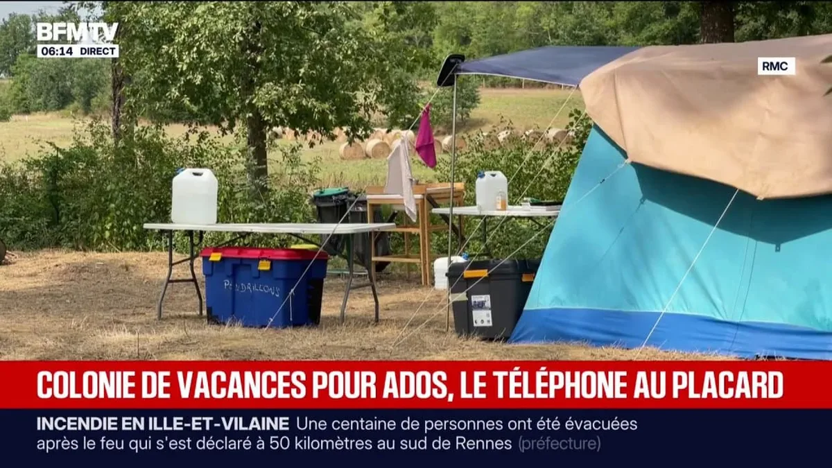 "Ça me fait du bien": dans cette colonie de vacances du Gers, le téléphone portable est interdit