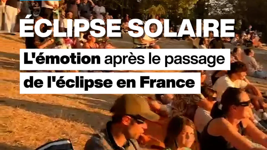"On se sent tout petits" : l'émotion des spectateurs après le passage de l'éclipse