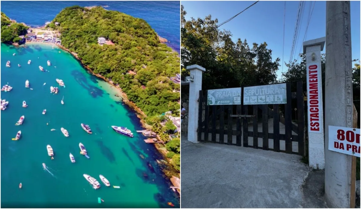 Como é a Praia da Sepultura, paraíso que teve acesso restringido por portão particular e virou alvo judicial em SC