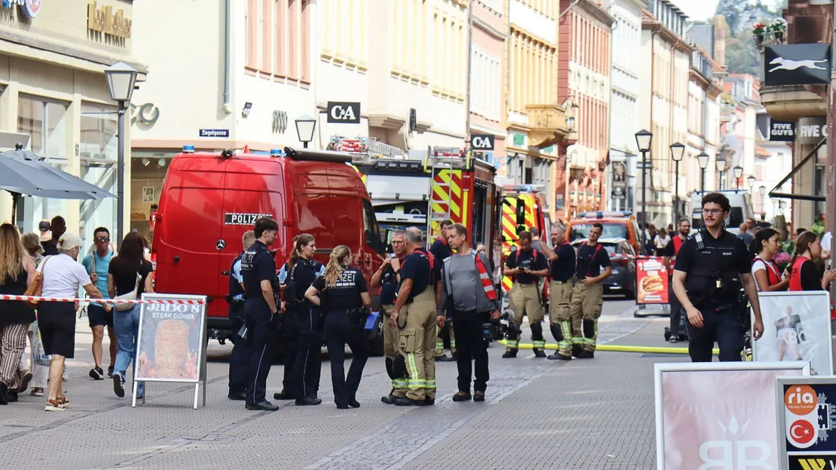 Spezialisten im Einsatz: Explosive Substanz in Innenstadt identifiziert