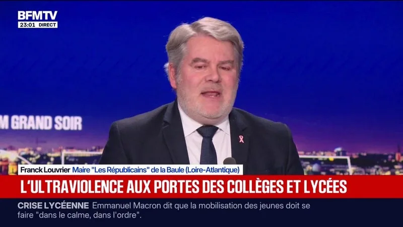 Collège d'Aubagne: "Cela traduit une banalisation de la violence", selon Franck Louvrier, maire "Les Républicains" de La Baule