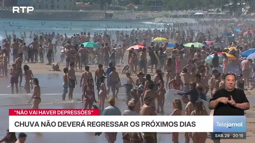 Depois da chuva, vêm aí bons dias para praia