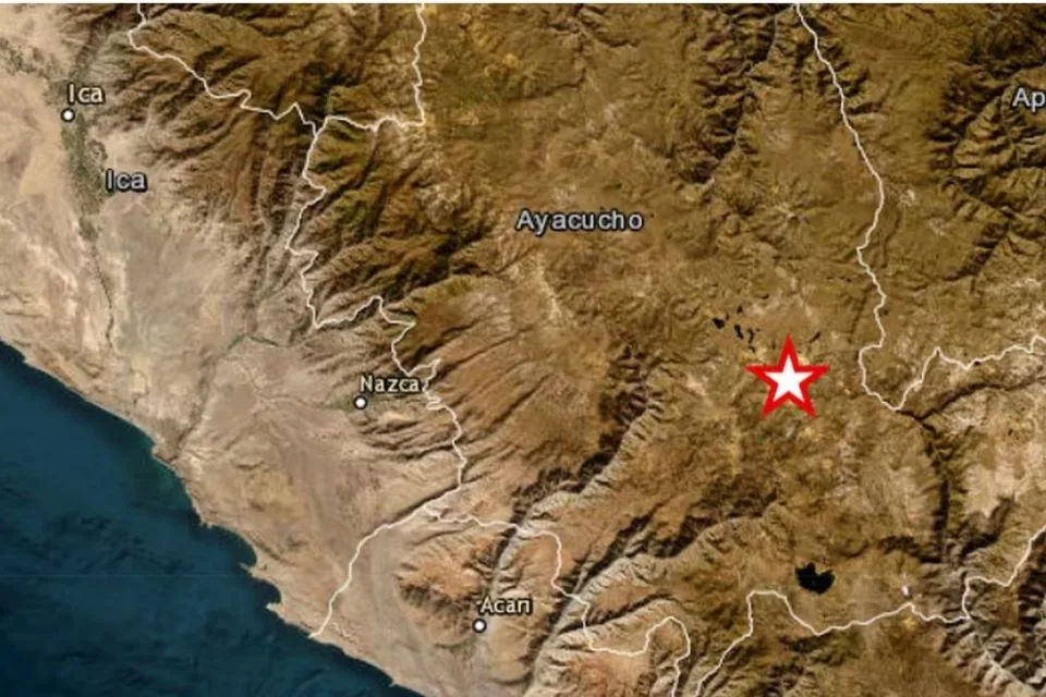 Terremoto de magnitud 7,2 sacude la región andina de Ayacucho, en sur de Perú