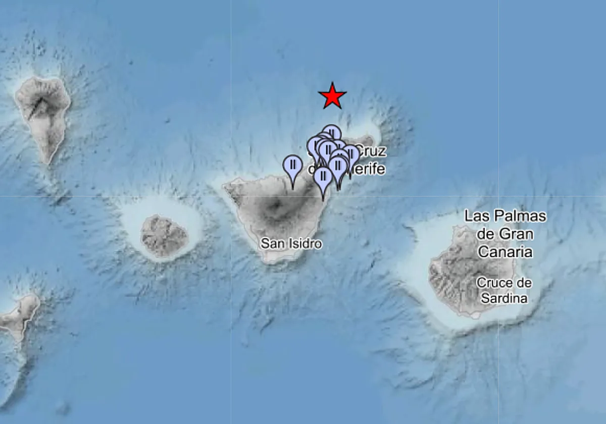 Una decena de terremotos sacude Tenerife en las últimas horas y se siente en seis municipios