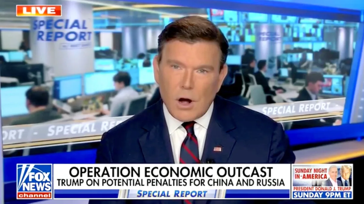Fox News’ Bret Baier Corrects Trump's Truth Social Post On-Air