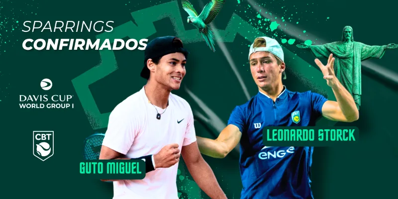 Guto Miguel e Leonardo Storck são convocados como sparrings do Brasil na Davis