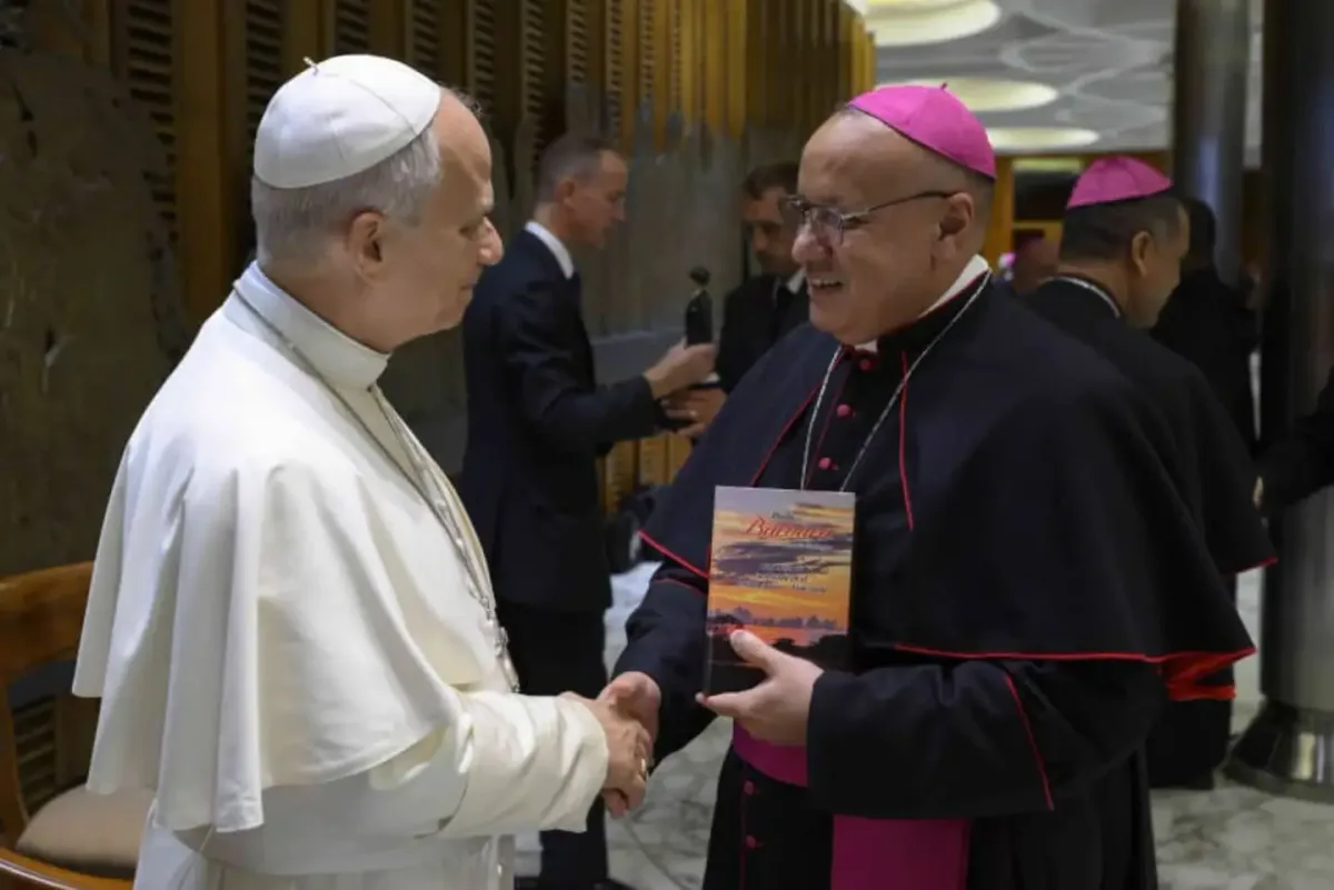 El papa León XIV recibió a los nuevos obispos en Roma con presencia de una delegación venezolana