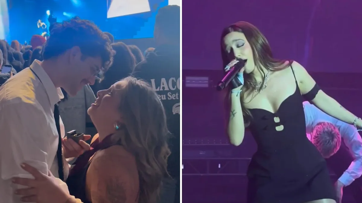 El romántico momento que se vivió en un concierto de Ángela Torres y se hizo viral: la reacción de la cantante
