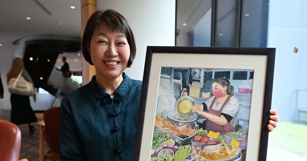 私のライフシフト:吉野家でトクホ開発・57歳女性が画家に 「趣味で終わらせない」