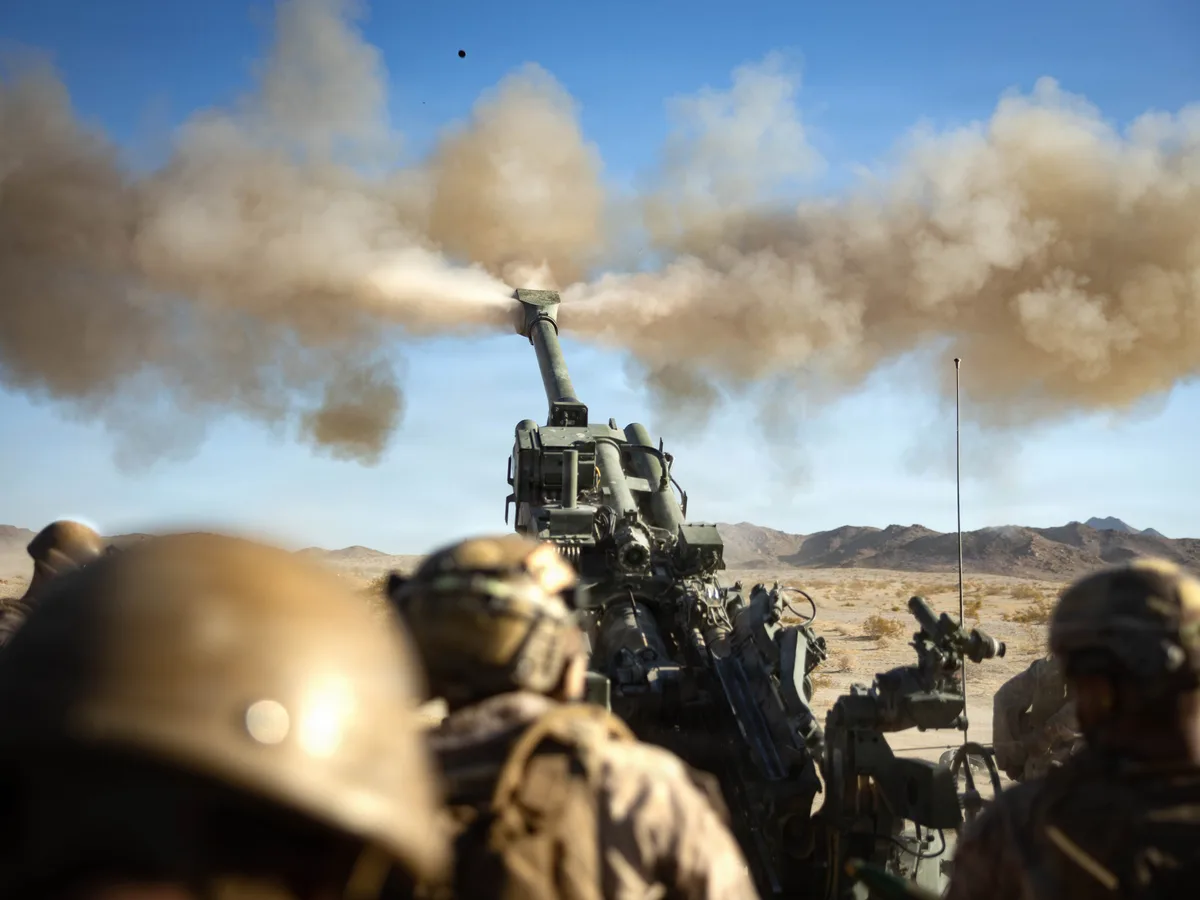 The US Army needs to get rid of old explosives near its new artillery ammo plant. They're too dangerous to move, so it's blowing them up.