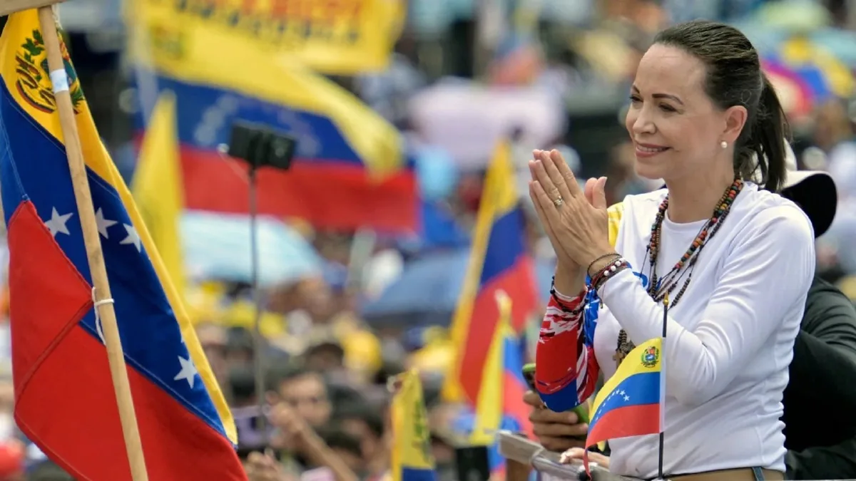 Una frase y una fecha: el mensaje que el partido de María Corina Machado difundió en internet