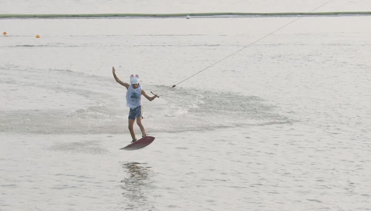 What keeps international wakeboarders coming back to China?