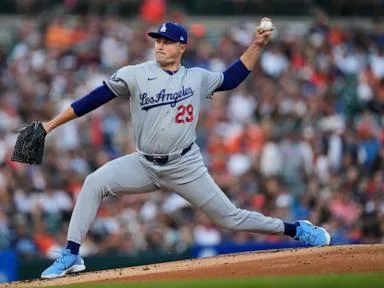 Tarik Skubal throws 6 solid innings in 1st start against former team, helping Dodgers top Tigers 2-1