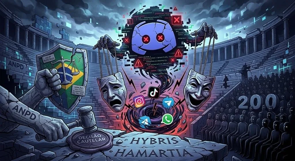 Uma Tragédia de Erros: a morte em live e a sanção ao Discord