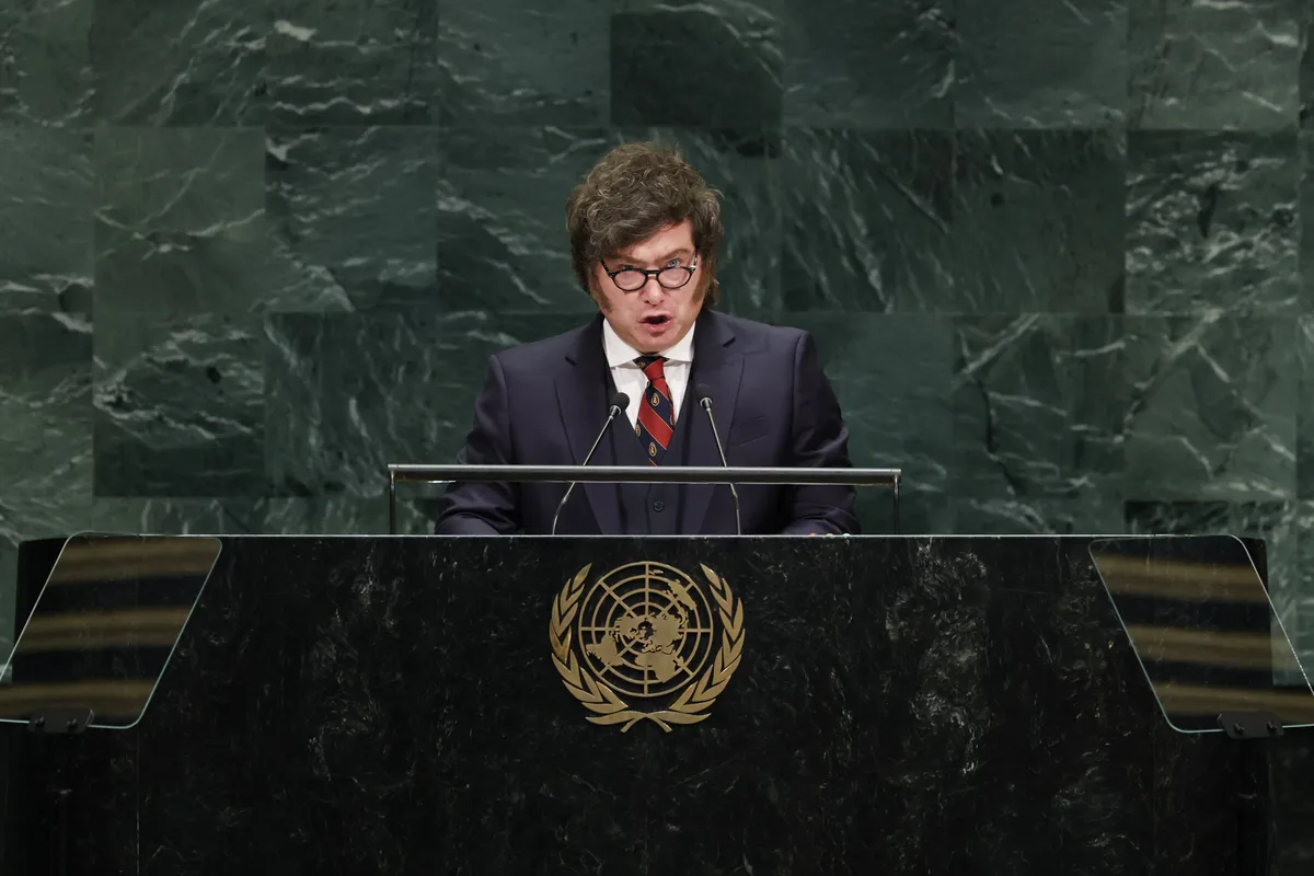 Milei chama ONU de ‘inútil’ e volta a reivindicar soberania sobre Malvinas em discurso