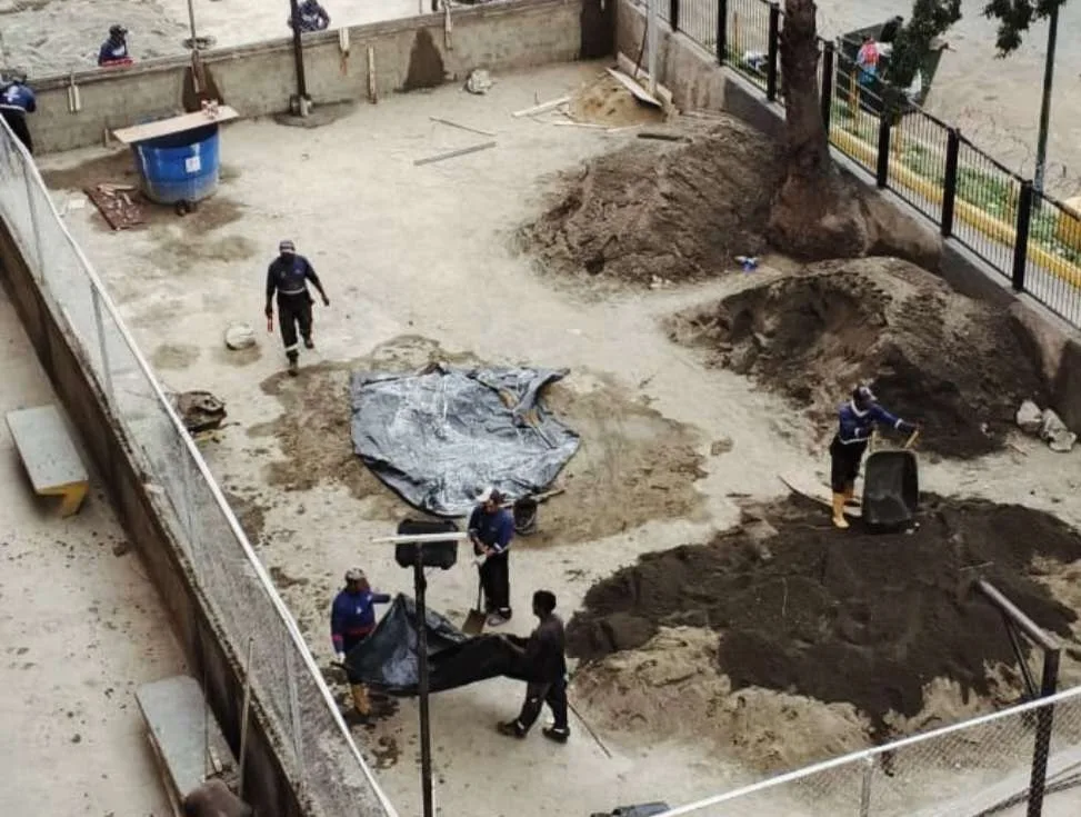 Plan Mi Cancha Bella llegó a la parroquia San Juan