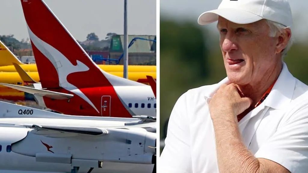 ‘Insane, dated’: Gold legend Greg Norman tees off on Qantas after major delays on Dallas-bound flight