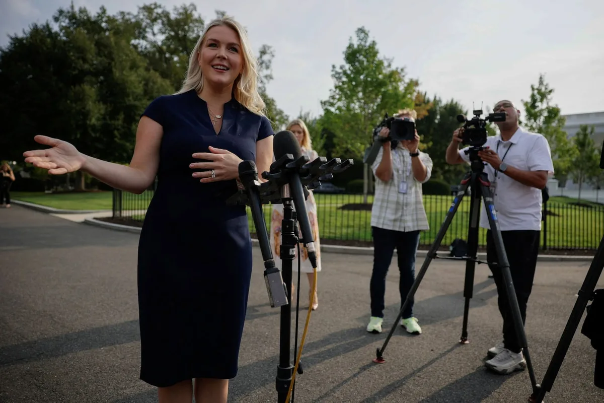 Karoline Leavitt says she’ll miss the press on her last day at White House