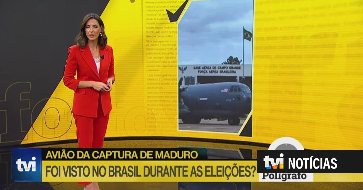 Polígrafo. Avião da captura de Nicolás Maduro foi visto no Brasil durante as eleições?