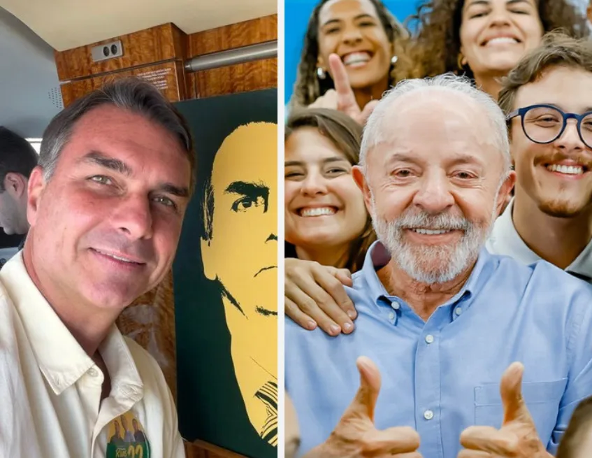 PoderData/Aya: Lula e Flávio Bolsonaro empatam com 50% dos votos válidos