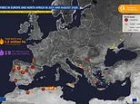 The true extent of Europe's summer wildfires: Map reveals how more than 1.2 million hectares were extensively burnt in July and August alone