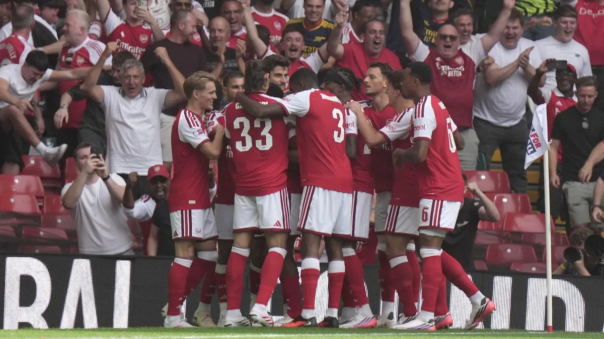 Arsenal scores inside 25 seconds in Community Shield against Man City