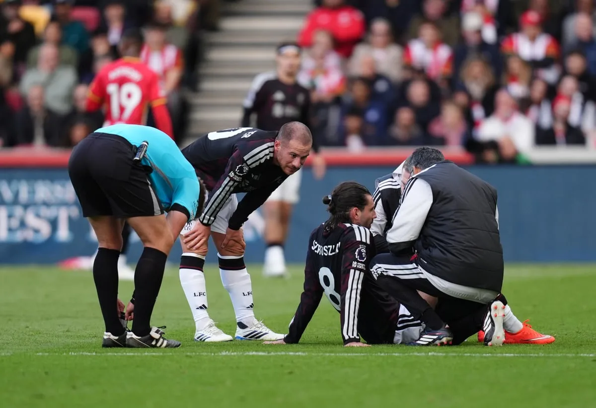 Liverpool suffer double blow as Dominik Szoboszlai and Jeremie Frimpong injured against Brentford