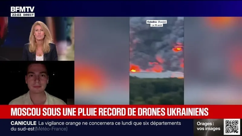 Moscou sous une pluie record de drones ukrainiens - 16/08