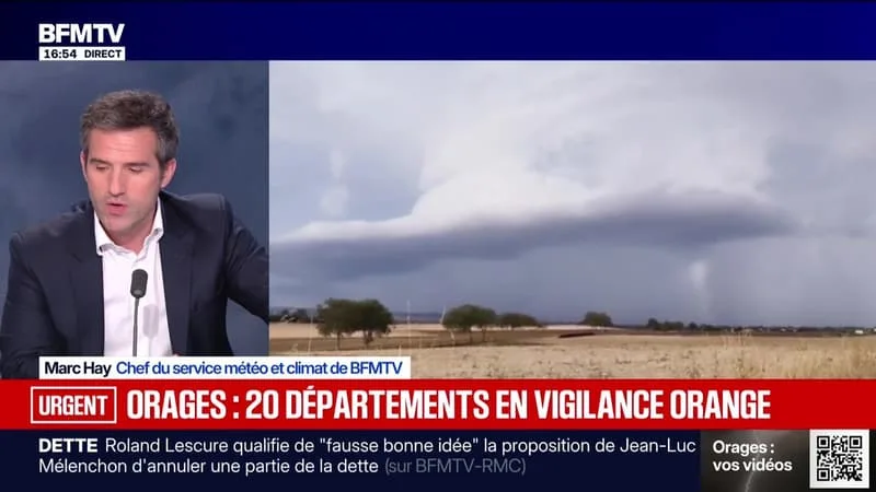Marschall Truchot : orages, 20 départements en vigilance orange - 24/08
