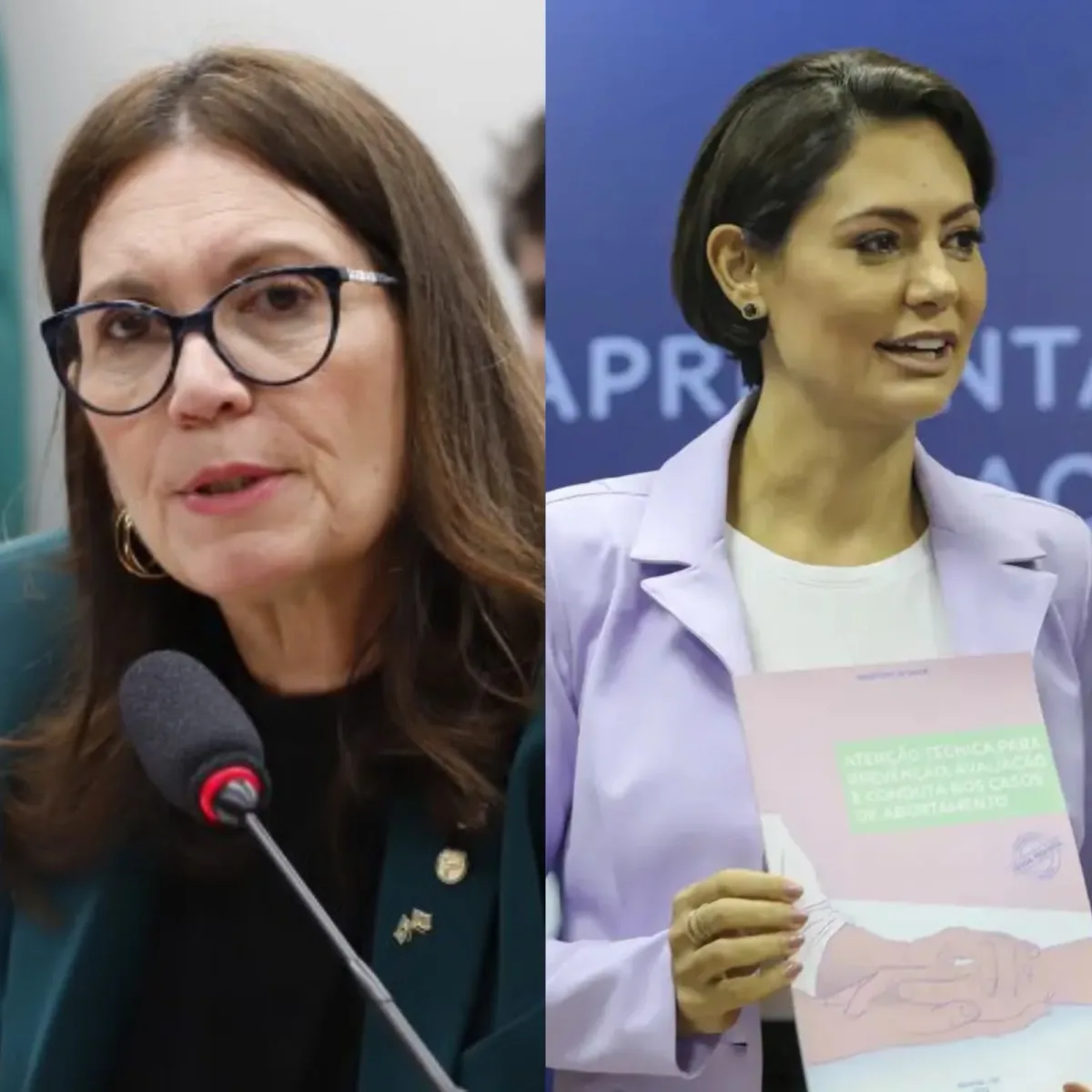 DF: Bia Kicis e Michelle Bolsonaro registram filho e irmão como suplentes ao Senado