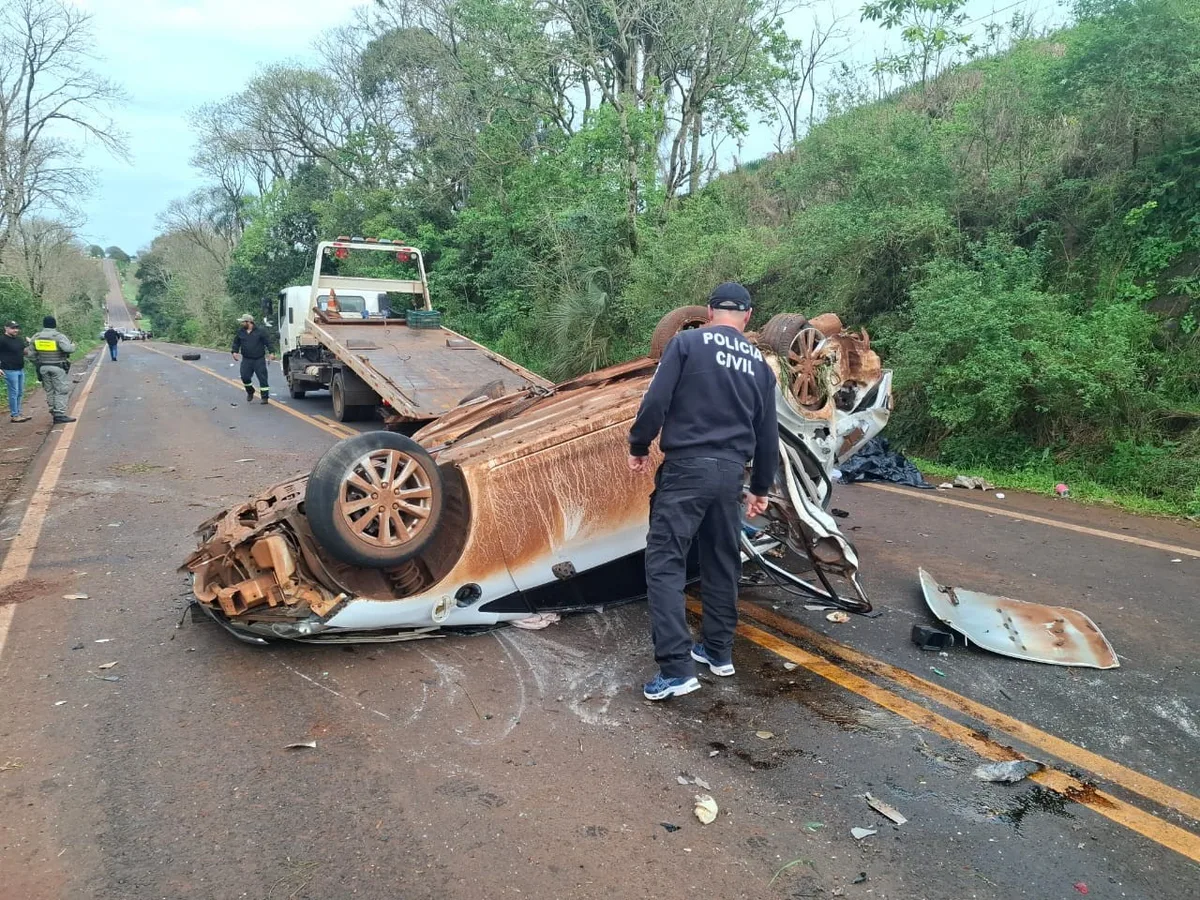 Acidente deixa um morto e seis feridos no Noroeste do RS