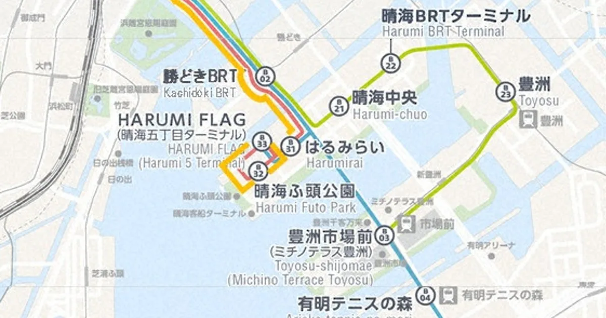 BRT「東京駅・選手村ルート」運行開始 八重洲と臨海部結ぶ