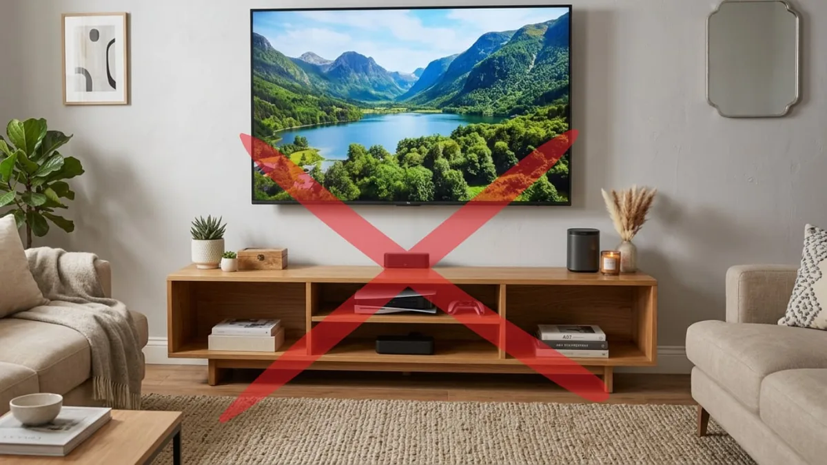 Fin del reinado de los muebles bajo la TV: la tendencia del 2026 que hace parecer más grande y elegante el comedor
