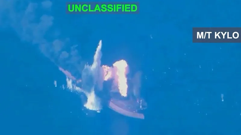 US military blasts trio of Iranian oil tankers