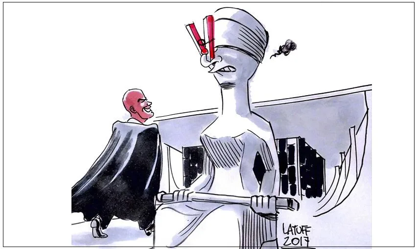 Xandão no tribunal
