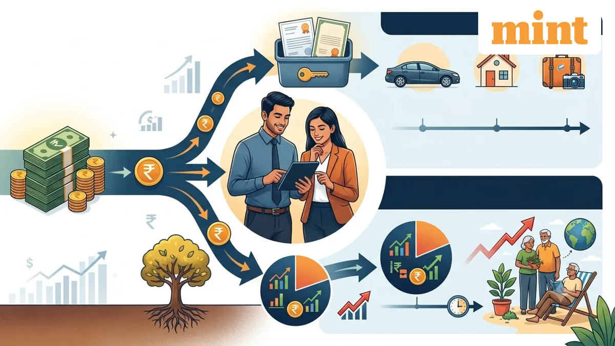 Want to retire early? How to split ₹1 lakh in monthly investments between short-term goals and FIRE, expert explains