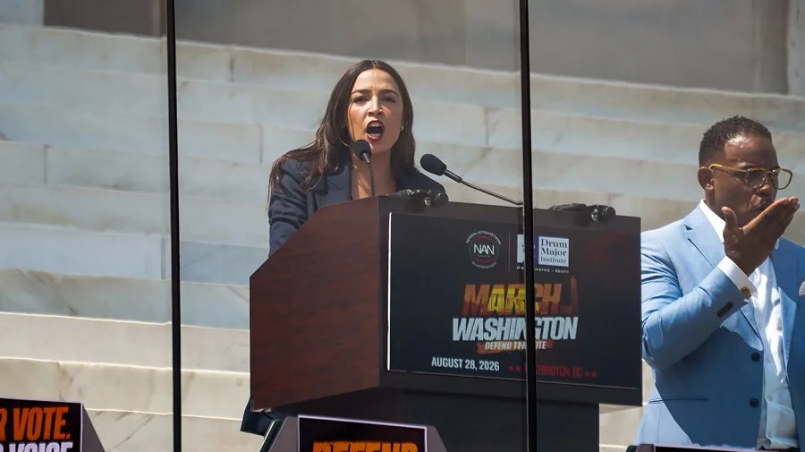 Sharpton compares Ocasio-Cortez to Chisolm at voting rights march