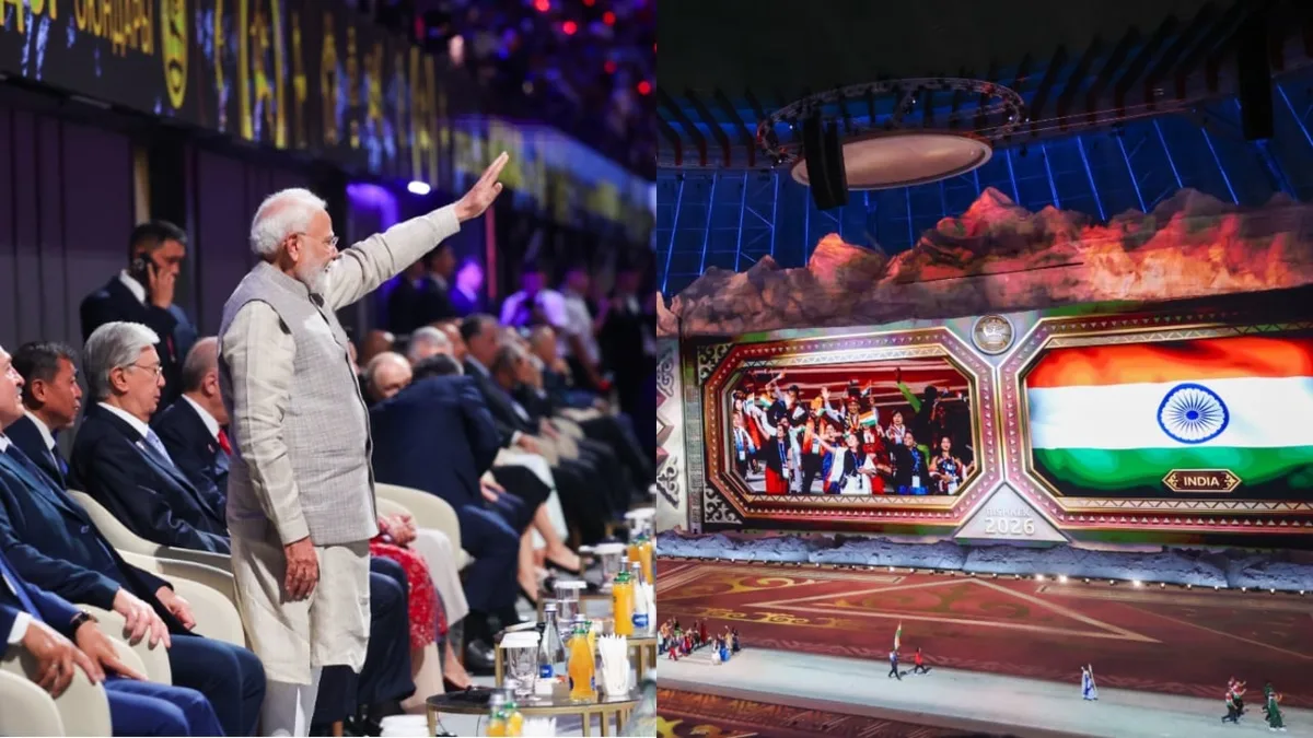 PM Narendra Modi Attends World Nomad Games Opening Ceremony, Greets Indian Contingent