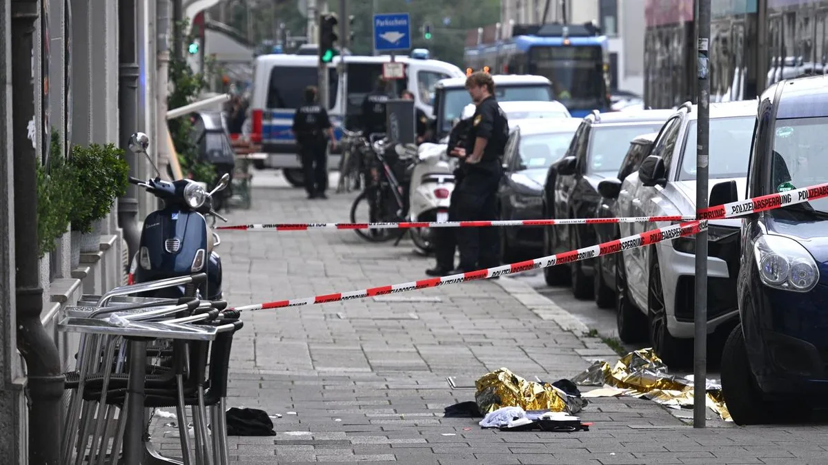 Polizeieinsatz: Polizeieinsatz in München: Schwerverletzter nach Schuss
