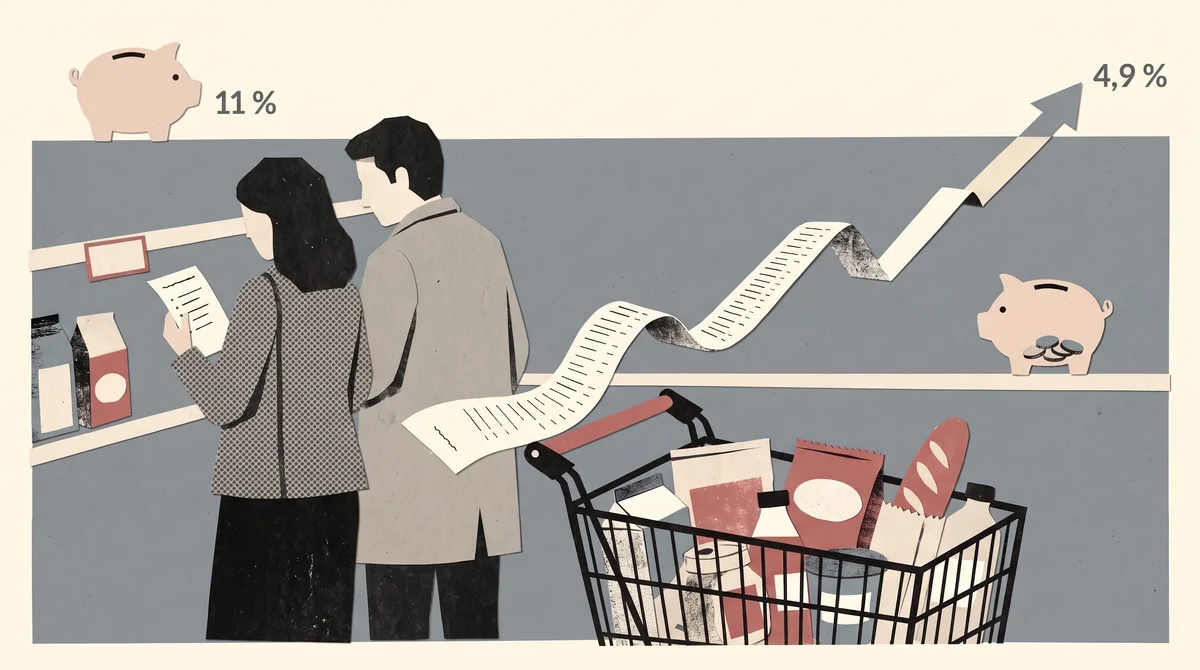Las familias recurren al ahorro para mantener el consumo ante el repunte de la inflación