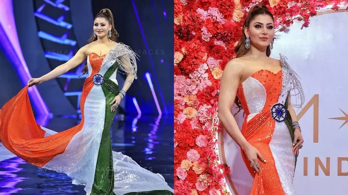 Urvashi Rautela defends wearing a tiranga inspired dress after facing backlash