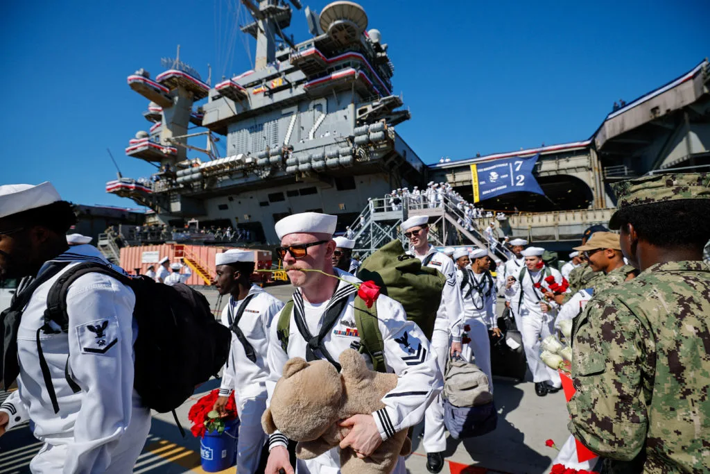 Long-deployed USS Abraham Lincoln returns home to San Diego Bay