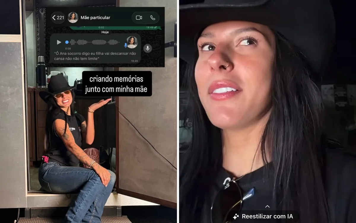Após dois afters seguidos e alerta da mãe, Ana Castela tranquiliza os fãs: 'Nós pega e para um pouco'