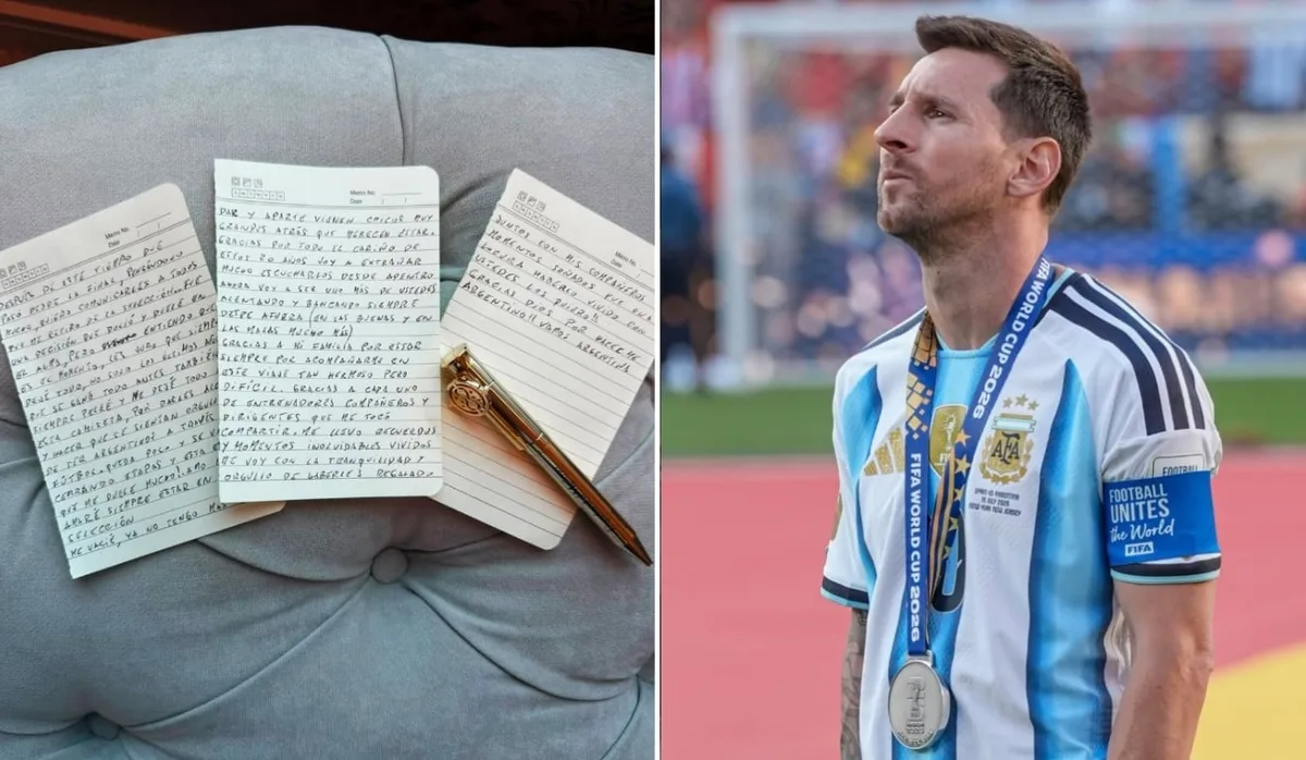 Messi anuncia aposentadoria da seleção argentina; leia a carta escrita pelo craque