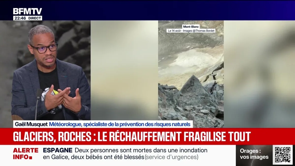 Glaciers, roches : le réchauffement fragilise tout - 15/08