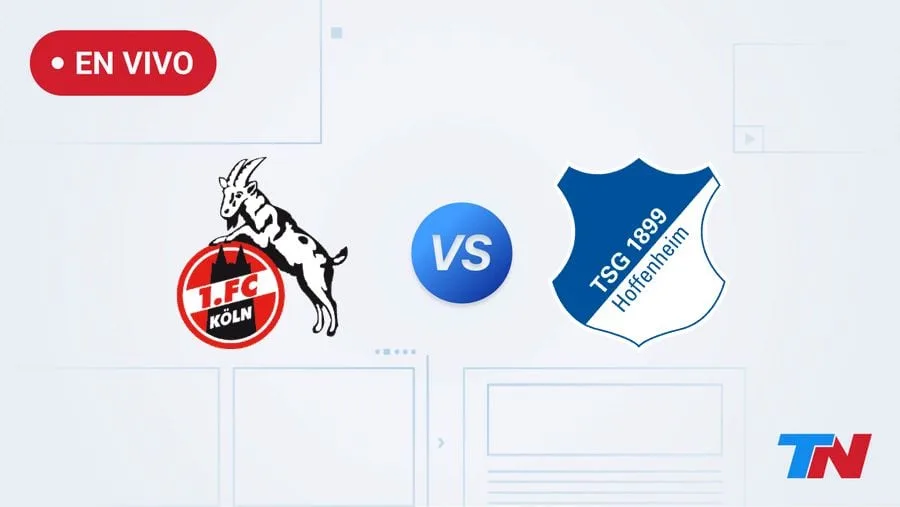 Colonia le ganó a Hoffenheim 3 a 2 por la fecha 1 de la Bundesliga de Alemania