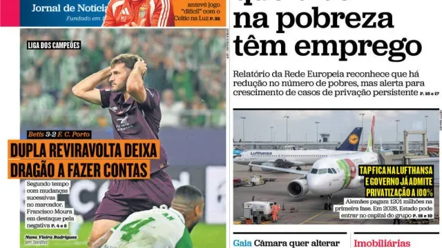 Hoje é notícia: Vivem na pobreza com emprego; GNR confundidos em tiroteio