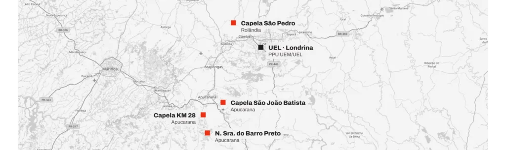 Igrejas de madeira do Paraná, algumas em formato de foguete, ganham registro digital inédito