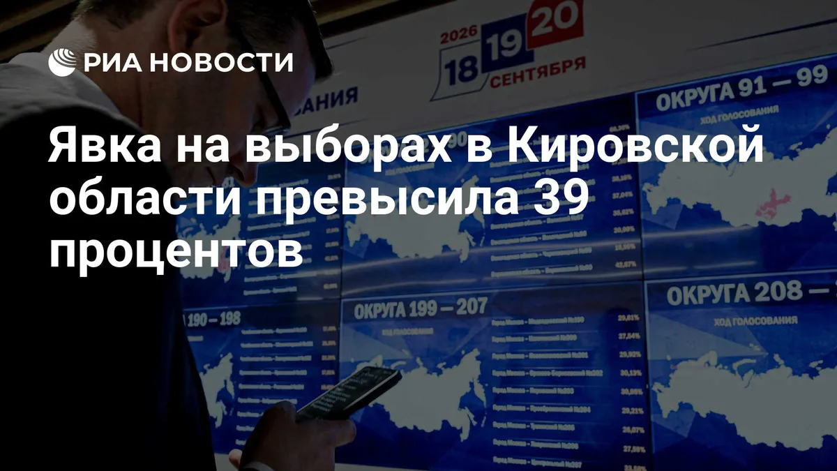 Явка на выборах в Кировской области превысила 39 процентов